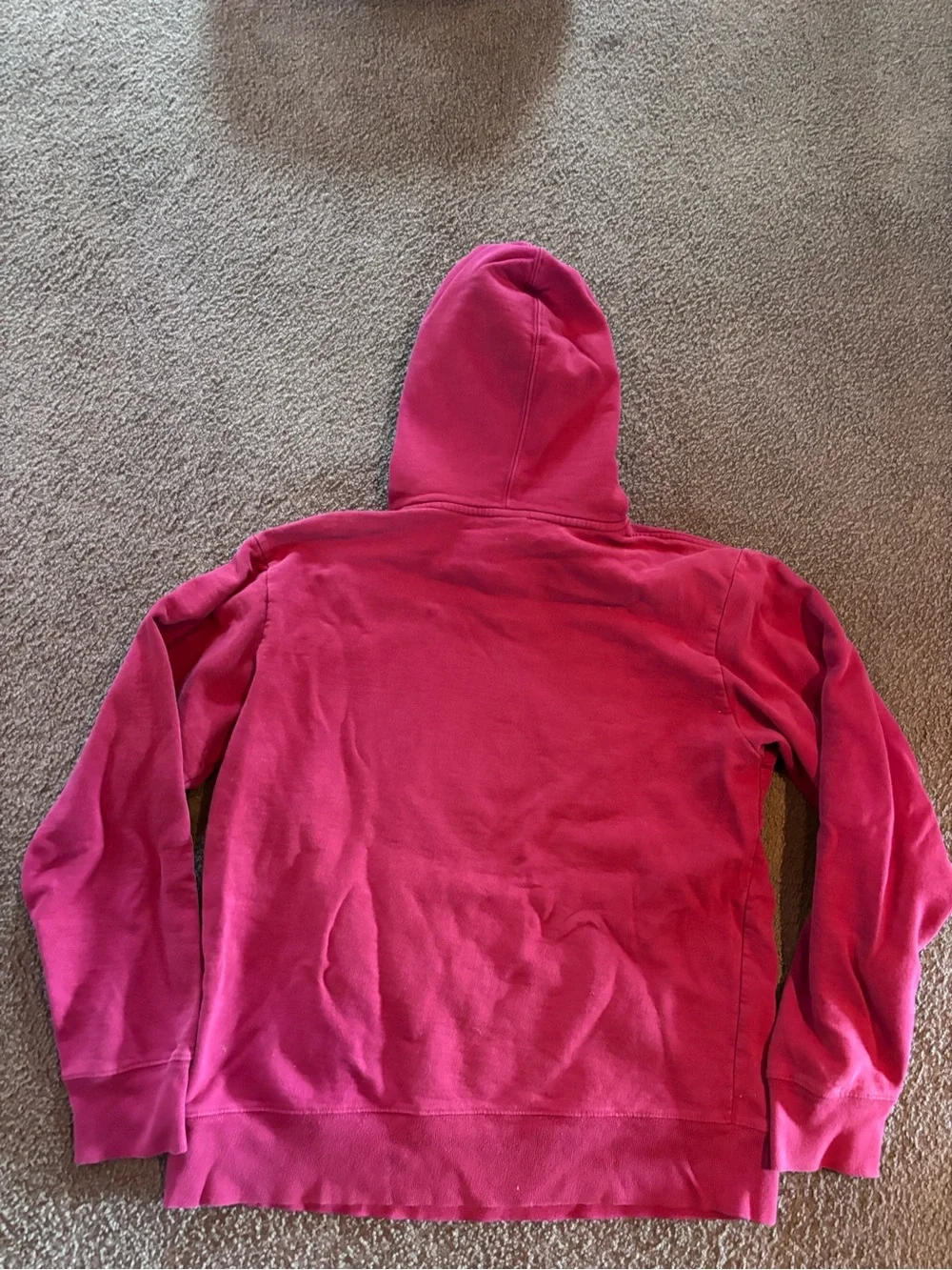 The North Face Men's Hot Pink Crewneck Logo Hoodie
